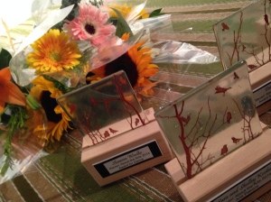 Awards were created by Urban Forest Pottery Studios - glass fused photography.